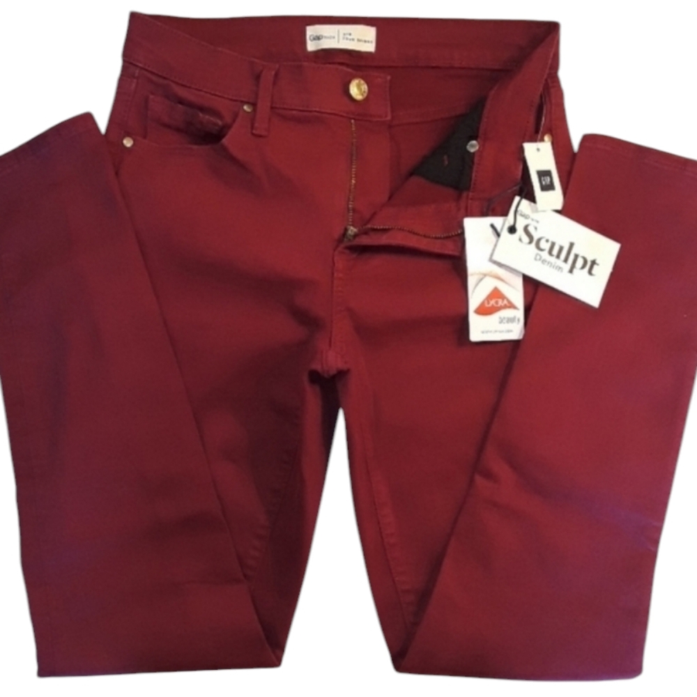 🆕️Gap Light Rosewood Sculpt True Skinny Jeans. Women's Size: W27Rx28L.